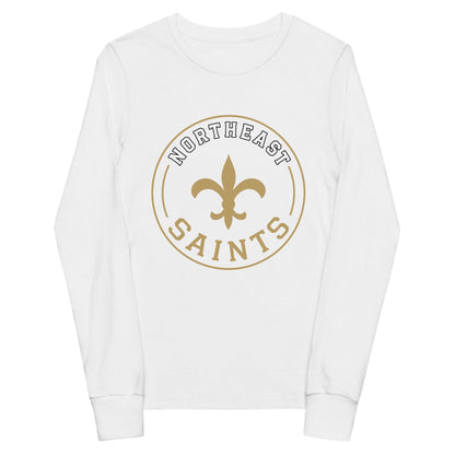 Performance | Youth Long Sleeve T-Shirt | The St Stephen Saints | Vanguard Emblem Logo