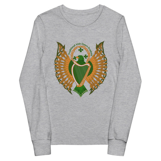 Performance | Youth Long Sleeve T-Shirt | The Traditional Irish Dance Academy | Logo