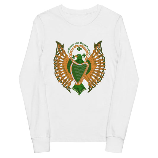 Performance | Youth Long Sleeve T-Shirt | The Traditional Irish Dance Academy | Logo