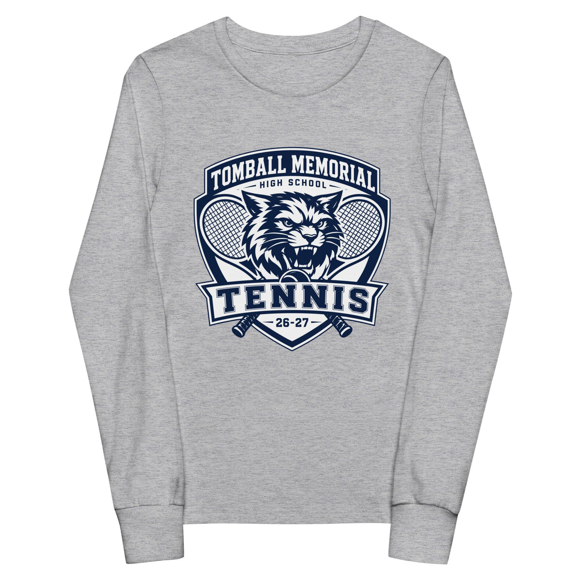 Performance | Youth Long Sleeve T-Shirt | TMHS Tennis | Shield Logo