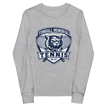 Performance | Youth Long Sleeve T-Shirt | TMHS Tennis | Shield Logo