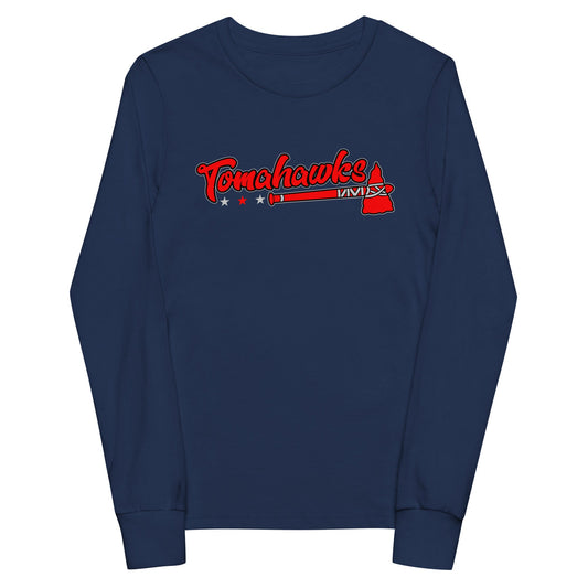 Performance | Youth Long Sleeve T-Shirt | Tomahawks | Crest Logo