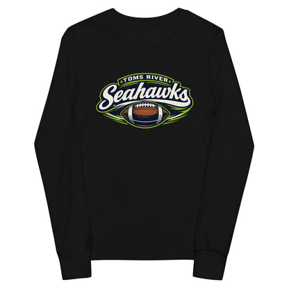 Performance | Youth Long Sleeve T-Shirt | Toms River Seahawks | Football Emblem Logo