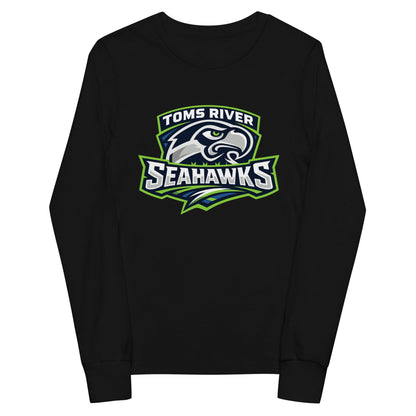 Performance | Youth Long Sleeve T-Shirt | Toms River Seahawks | Mascot Script Logo