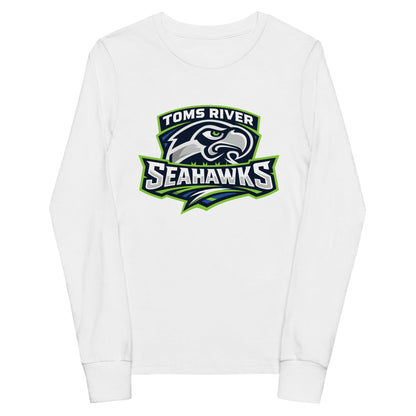 Performance | Youth Long Sleeve T-Shirt | Toms River Seahawks | Mascot Script Logo