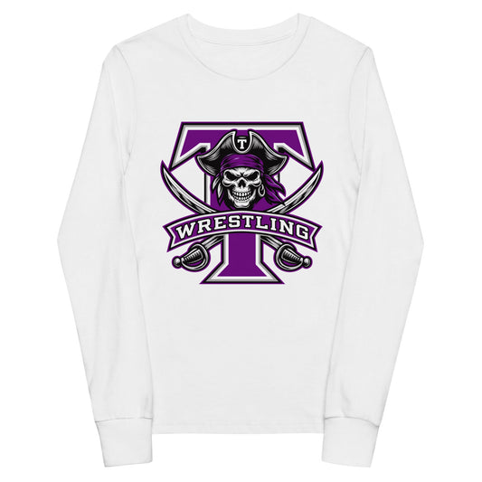 Performance | Youth Long Sleeve T-Shirt | Tottenville wrestling club | Emblem Logo