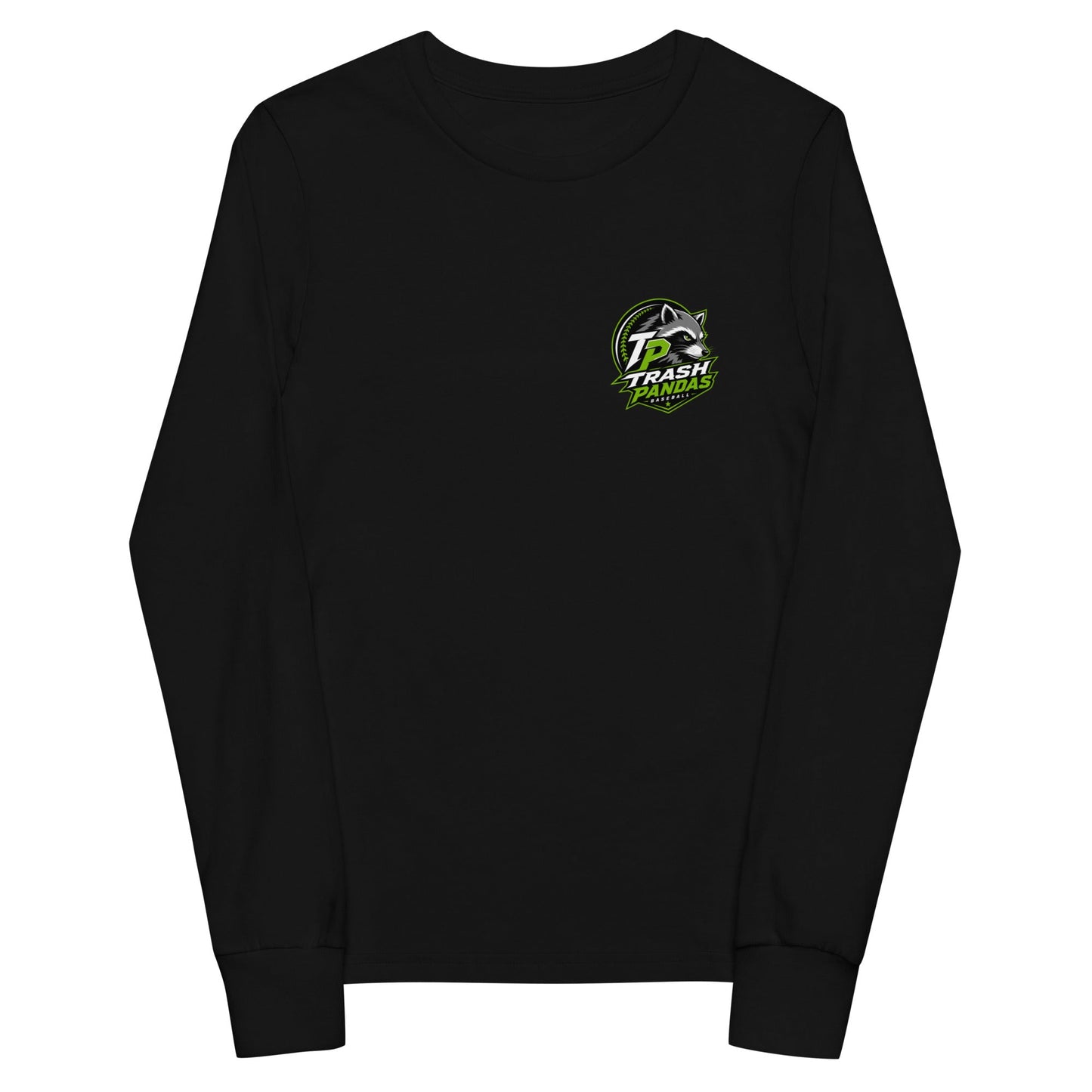 Performance | Youth Long Sleeve T-Shirt | Trash Pandas Baseball Organization | Crest Logo