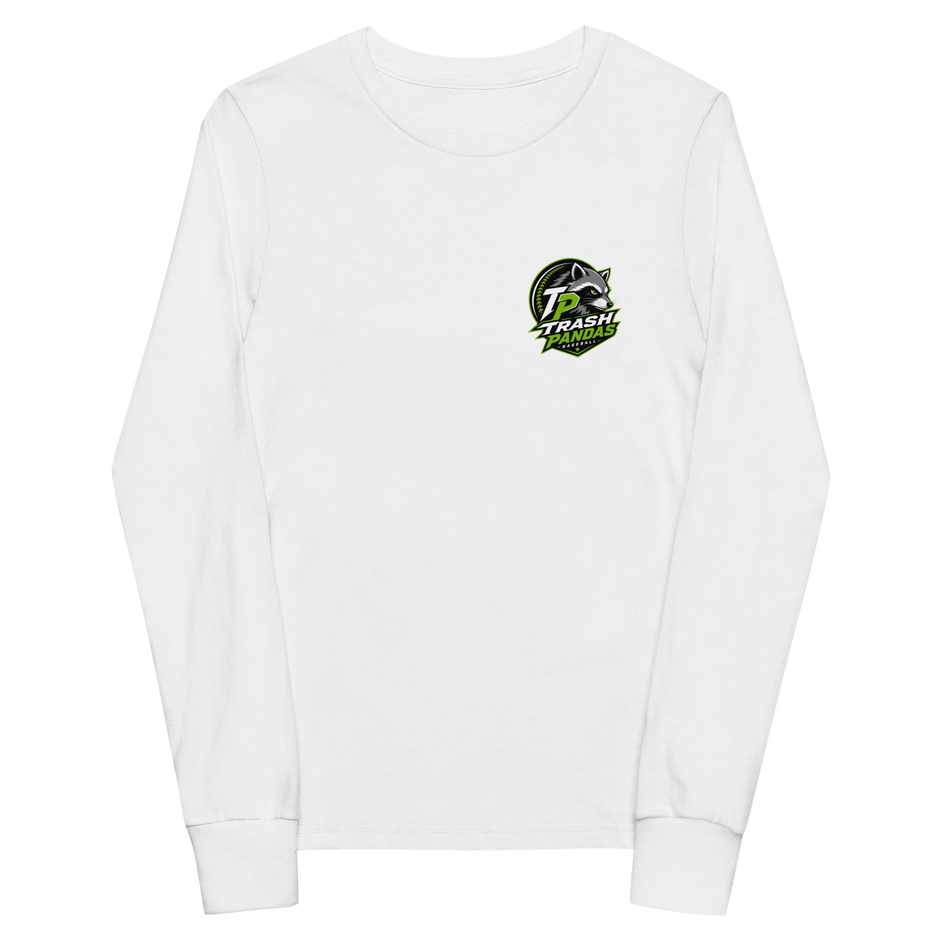 Performance | Youth Long Sleeve T-Shirt | Trash Pandas Baseball Organization | Crest Logo