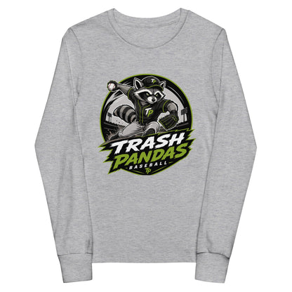 Performance | Youth Long Sleeve T-Shirt | Trash Pandas Baseball Organization | Vanguard Logo