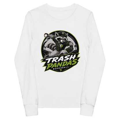 Performance | Youth Long Sleeve T-Shirt | Trash Pandas Baseball Organization | Vanguard Logo