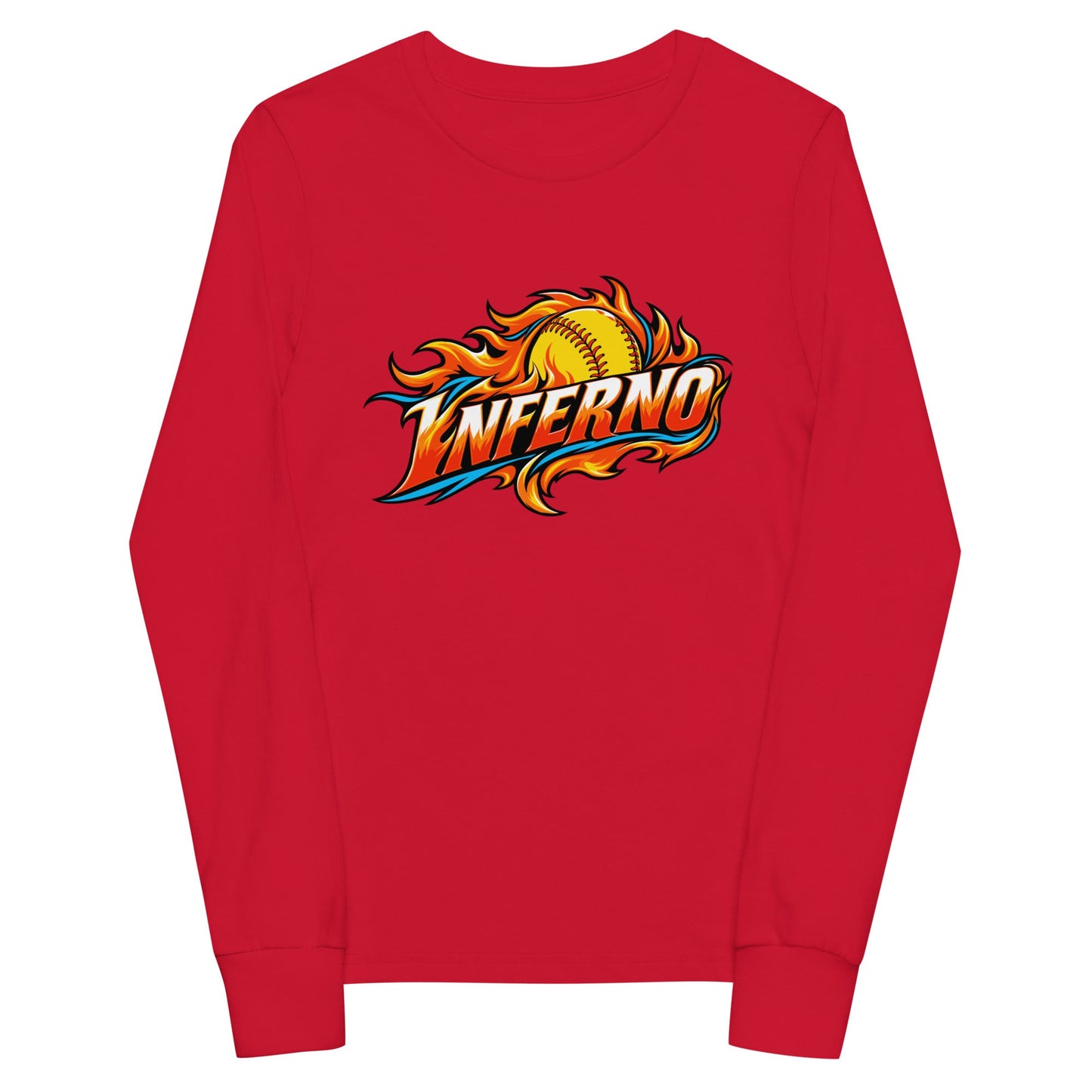 Performance | Youth Long Sleeve T-Shirt | Treasure Coast Inferno | Crest Logo