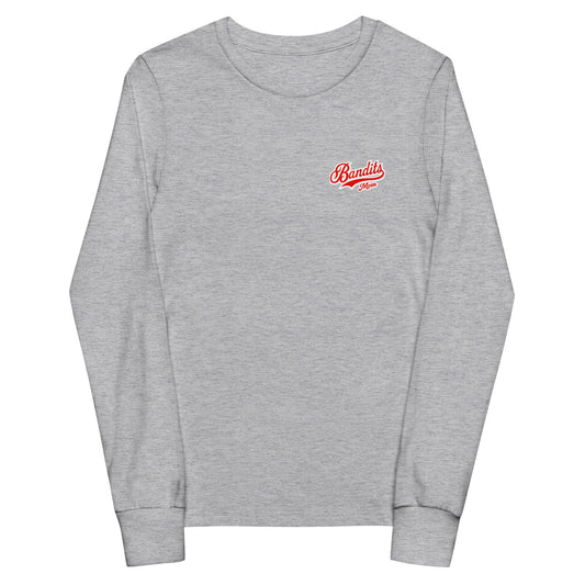 Performance | Youth Long Sleeve T-Shirt | Tri - City Baseball | Bandits Mpm Logo
