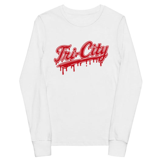 Performance | Youth Long Sleeve T-Shirt | Tri - City Baseball | Mark Logo