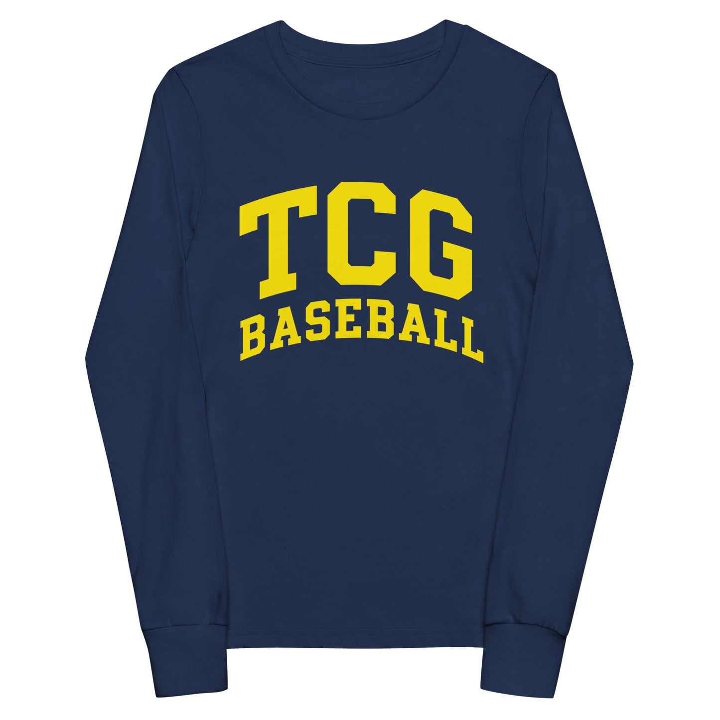 Performance | Youth Long Sleeve T-Shirt | Tri-County Ghosts | TCG Crest Alt Logo