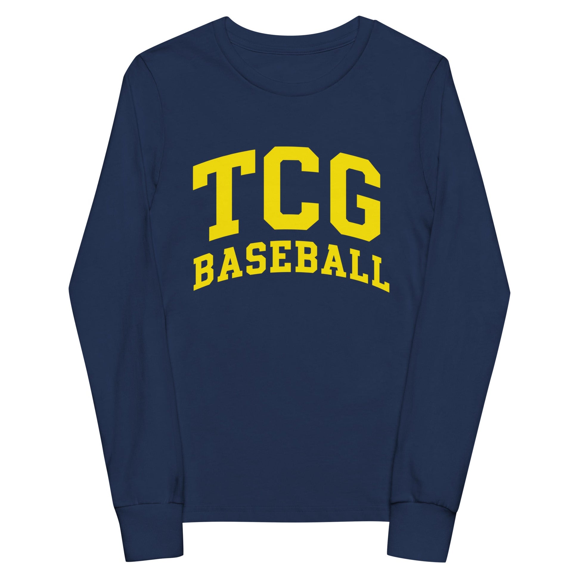 Performance | Youth Long Sleeve T-Shirt | Tri-County Ghosts | TCG Crest Alt Logo