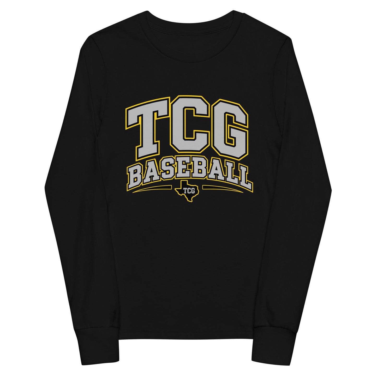Performance | Youth Long Sleeve T-Shirt | Tri-County Ghosts | TCG Crest Logo