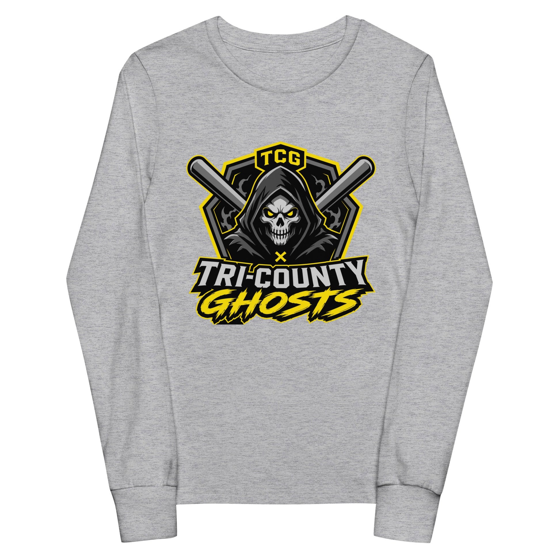 Performance | Youth Long Sleeve T-Shirt | Tri-County Ghosts | Vanguard Ghosts Logo