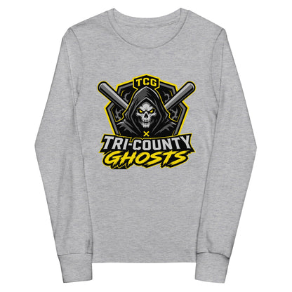 Performance | Youth Long Sleeve T-Shirt | Tri-County Ghosts | Vanguard Ghosts Logo