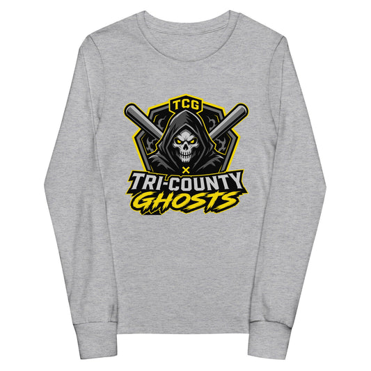 Performance | Youth Long Sleeve T-Shirt | Tri-County Ghosts | Vanguard Ghosts Logo