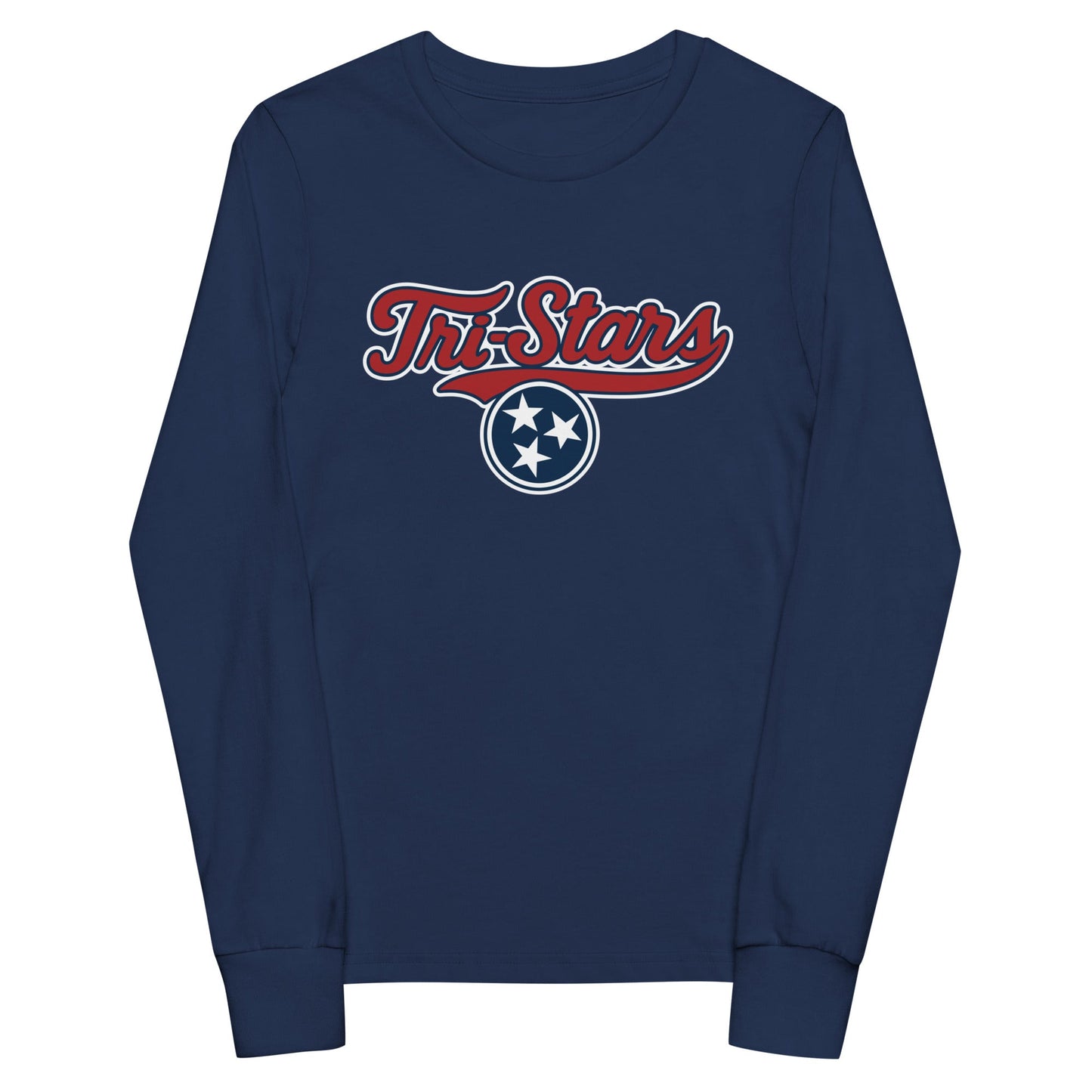 Performance | Youth Long Sleeve T-Shirt | Tri - Stars | 3 Stars Logo