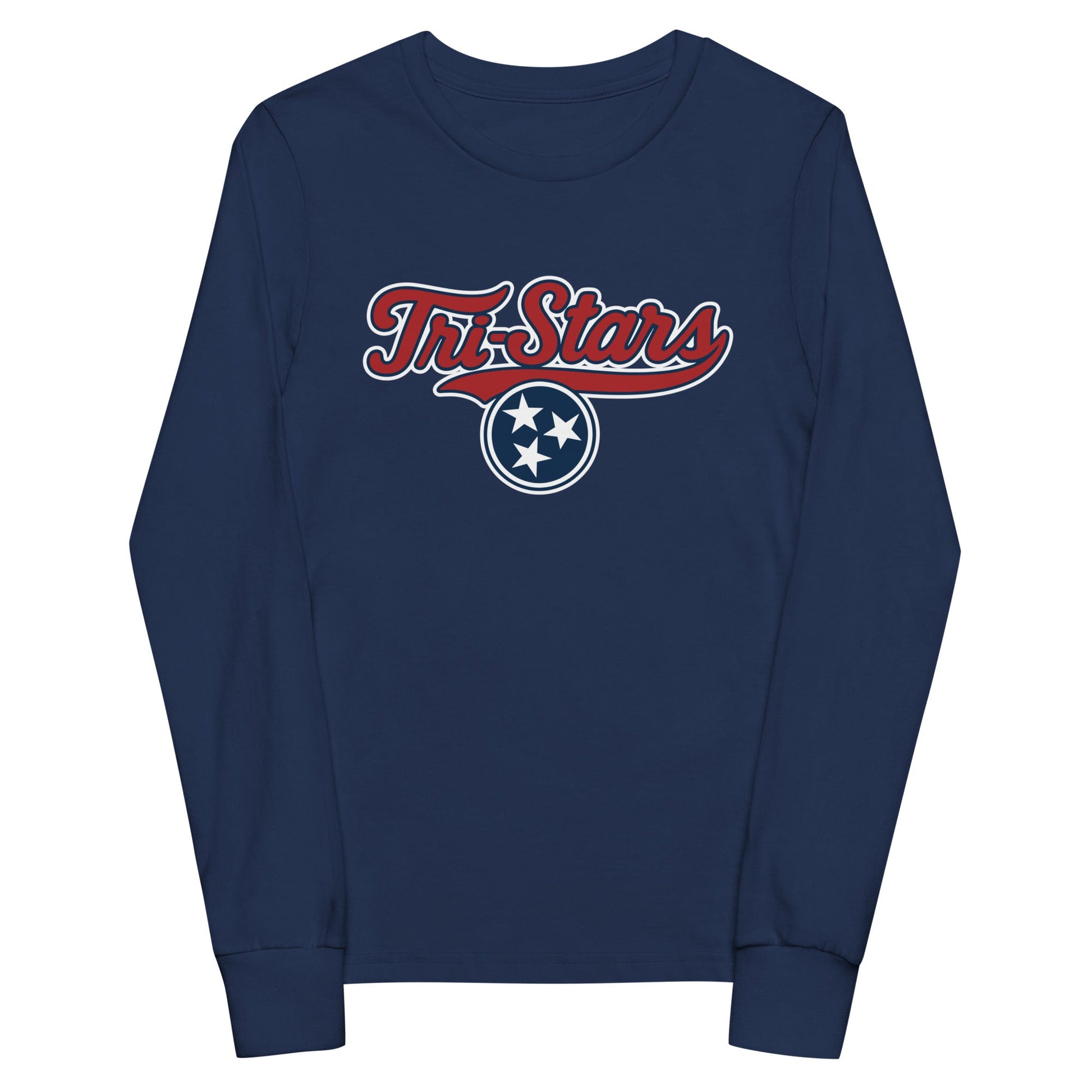 Performance | Youth Long Sleeve T-Shirt | Tri - Stars | 3 Stars Logo