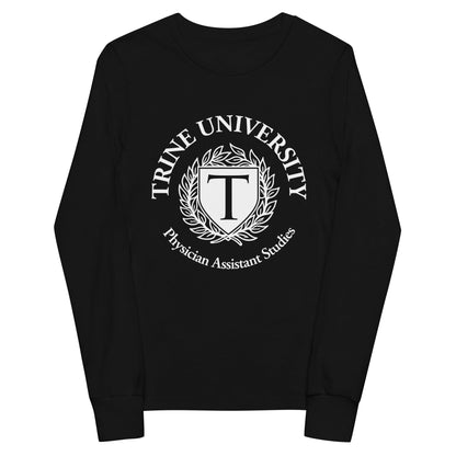 Performance | Youth Long Sleeve T-Shirt | Trine PA program | Emblem Logo
