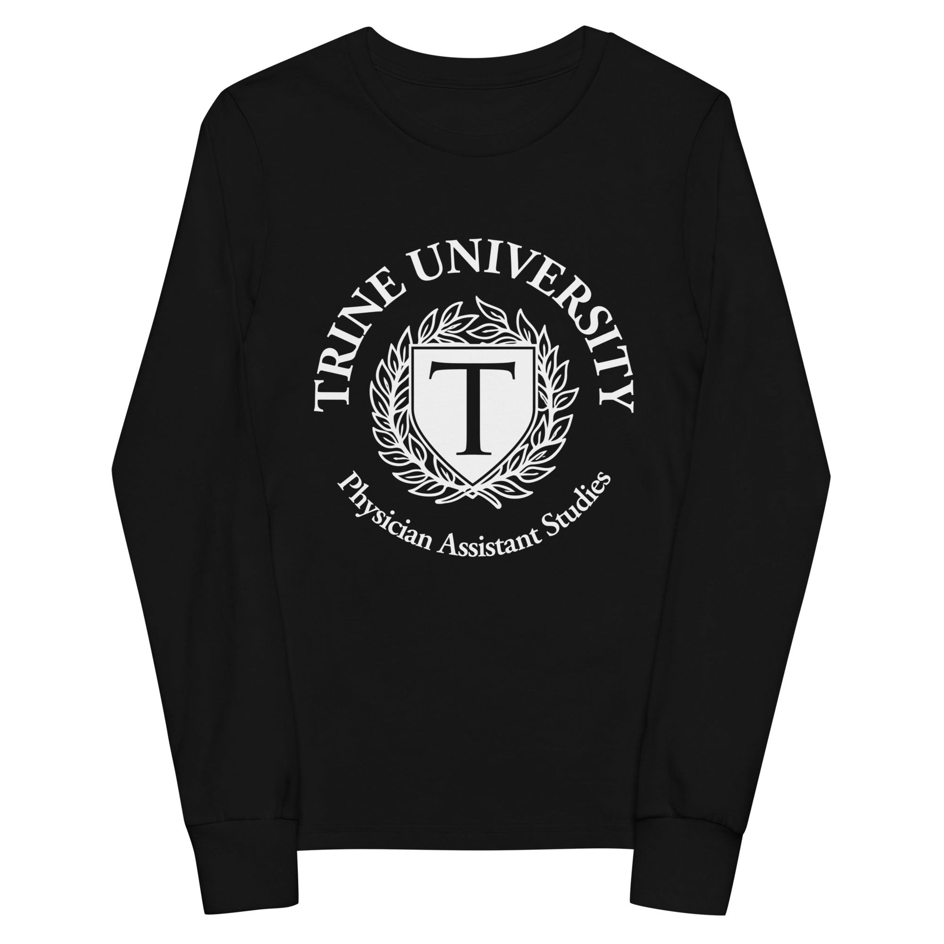 Performance | Youth Long Sleeve T-Shirt | Trine PA program | Emblem Logo