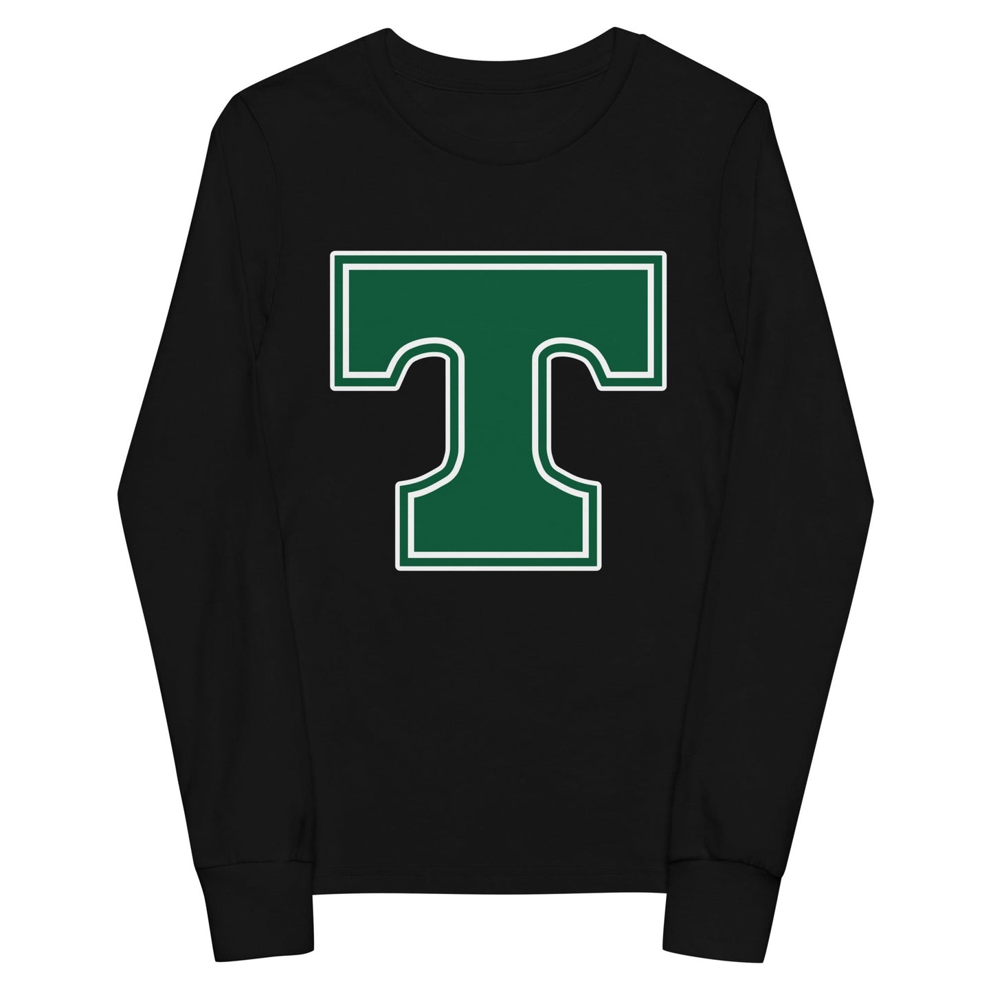 Performance | Youth Long Sleeve T-Shirt | Trinity Highschool | T Logo