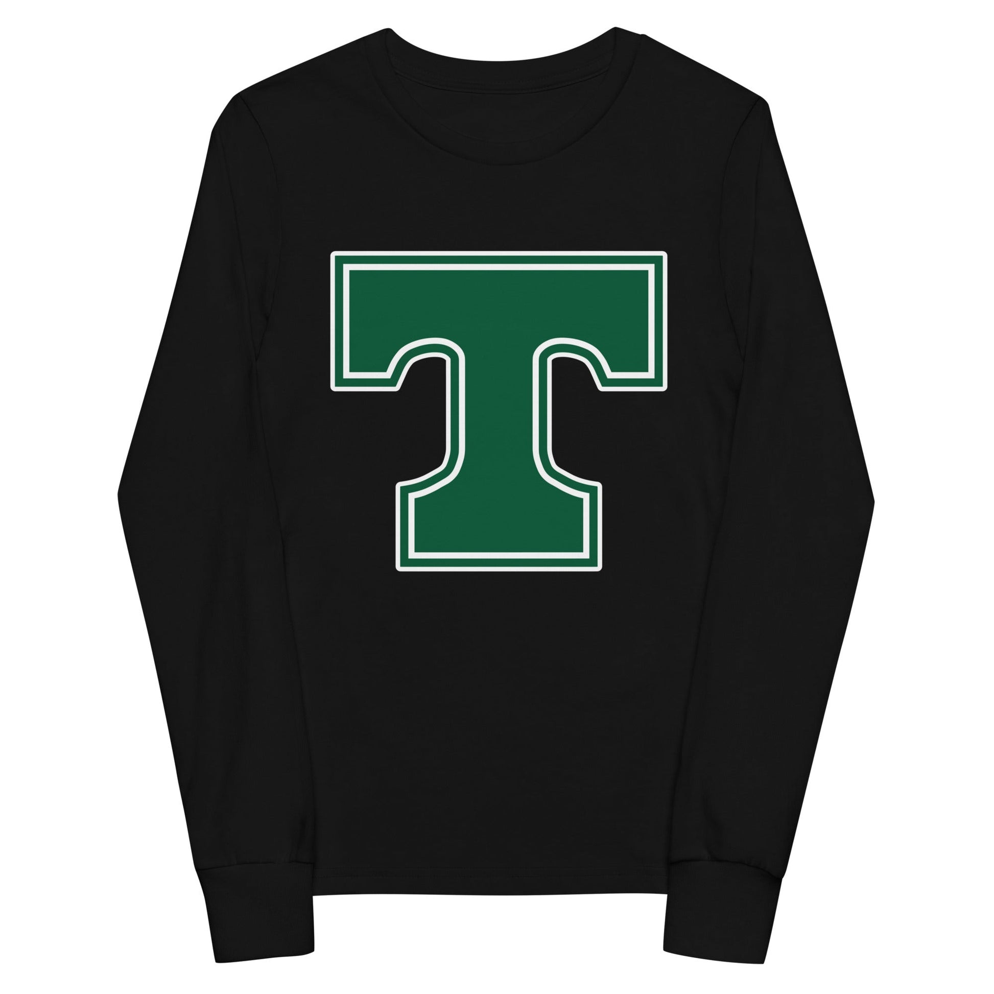 Performance | Youth Long Sleeve T-Shirt | Trinity Highschool | T Logo