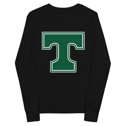 Performance | Youth Long Sleeve T-Shirt | Trinity Highschool | T Logo