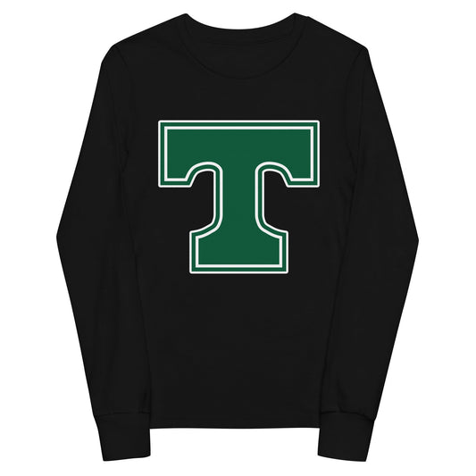 Performance | Youth Long Sleeve T-Shirt | Trinity Highschool | T Logo