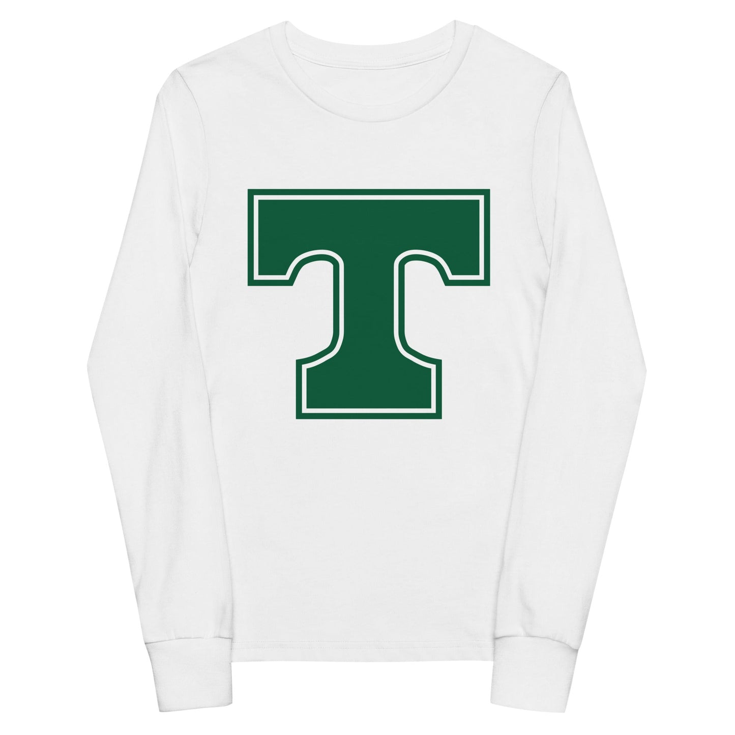 Performance | Youth Long Sleeve T-Shirt | Trinity Highschool | T Logo