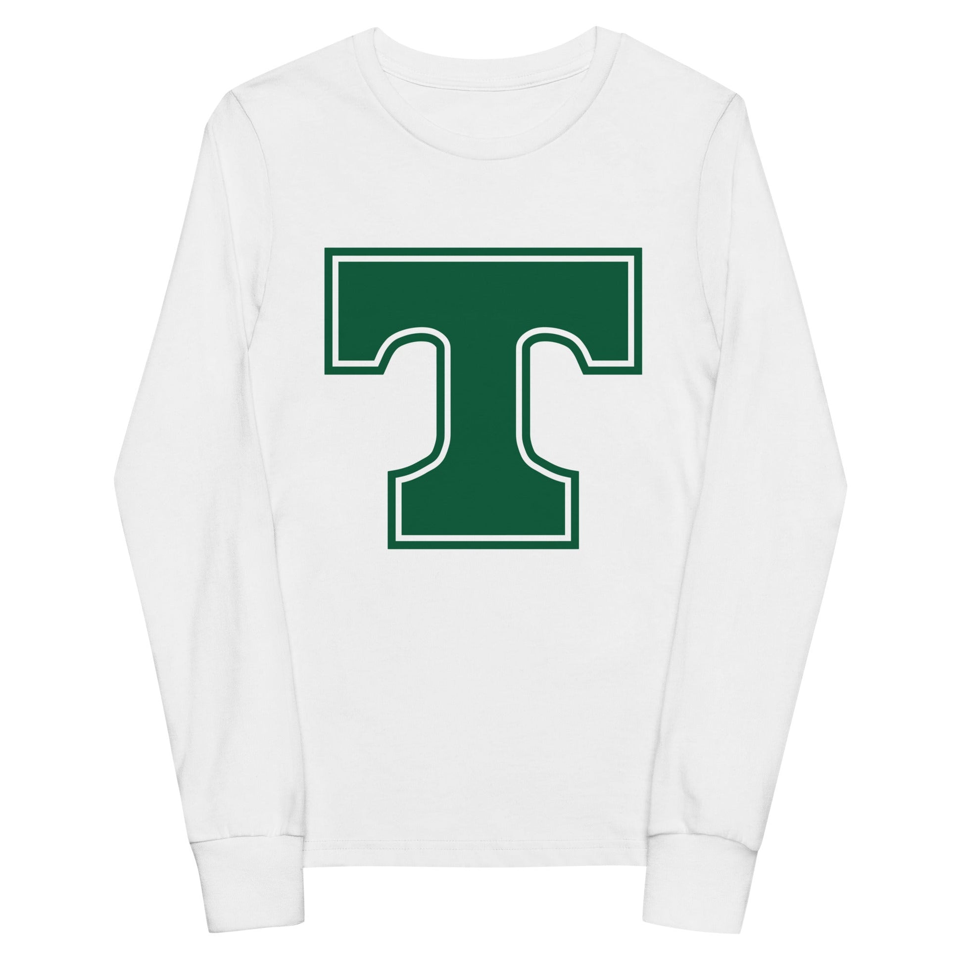 Performance | Youth Long Sleeve T-Shirt | Trinity Highschool | T Logo