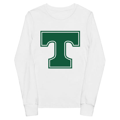 Performance | Youth Long Sleeve T-Shirt | Trinity Highschool | T Logo