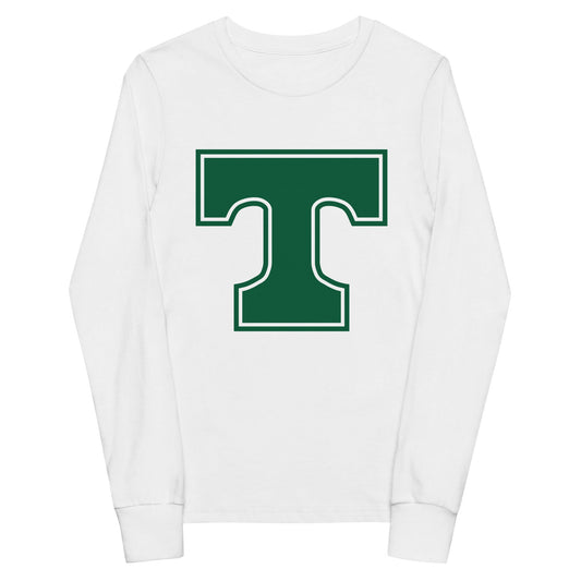 Performance | Youth Long Sleeve T-Shirt | Trinity Highschool | T Logo