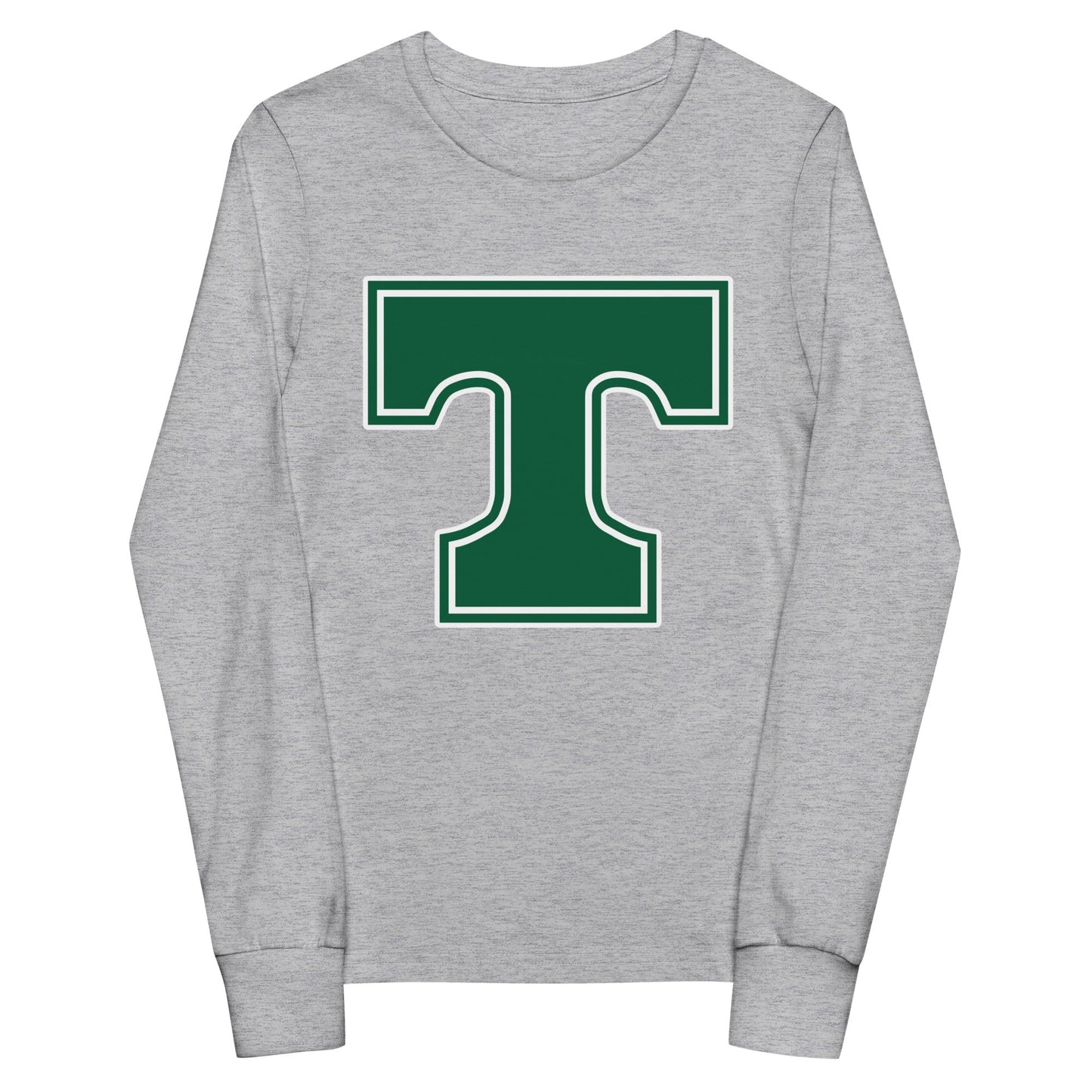Performance | Youth Long Sleeve T-Shirt | Trinity Highschool | T Logo