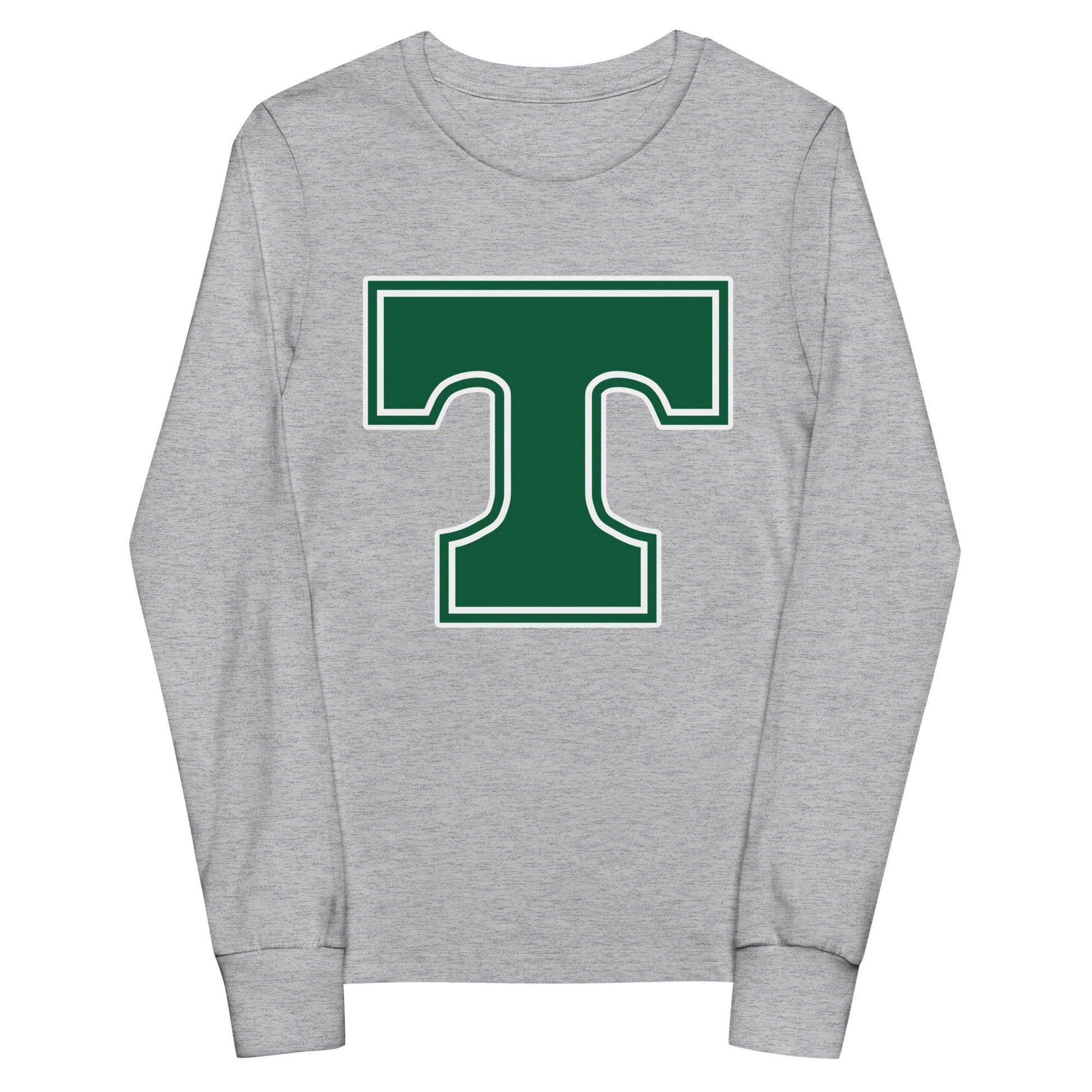 Performance | Youth Long Sleeve T-Shirt | Trinity Highschool | T Logo