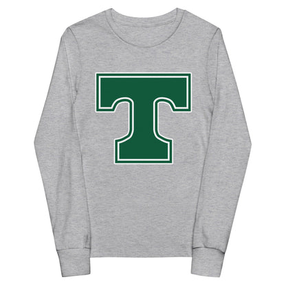 Performance | Youth Long Sleeve T-Shirt | Trinity Highschool | T Logo