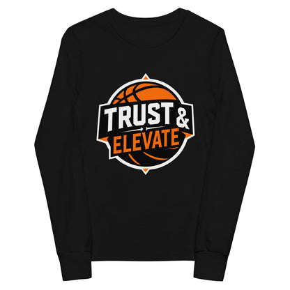 Performance | Youth Long Sleeve T-Shirt | Trust & Elevate | Athletic Logo