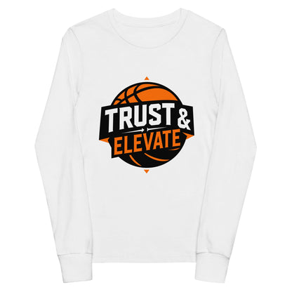 Performance | Youth Long Sleeve T-Shirt | Trust & Elevate | Athletic Logo