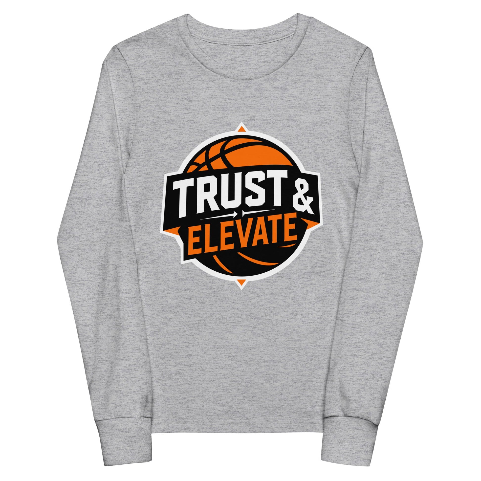 Performance | Youth Long Sleeve T-Shirt | Trust & Elevate | Athletic Logo