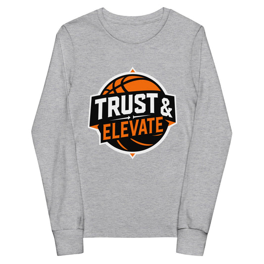 Performance | Youth Long Sleeve T-Shirt | Trust & Elevate | Athletic Logo