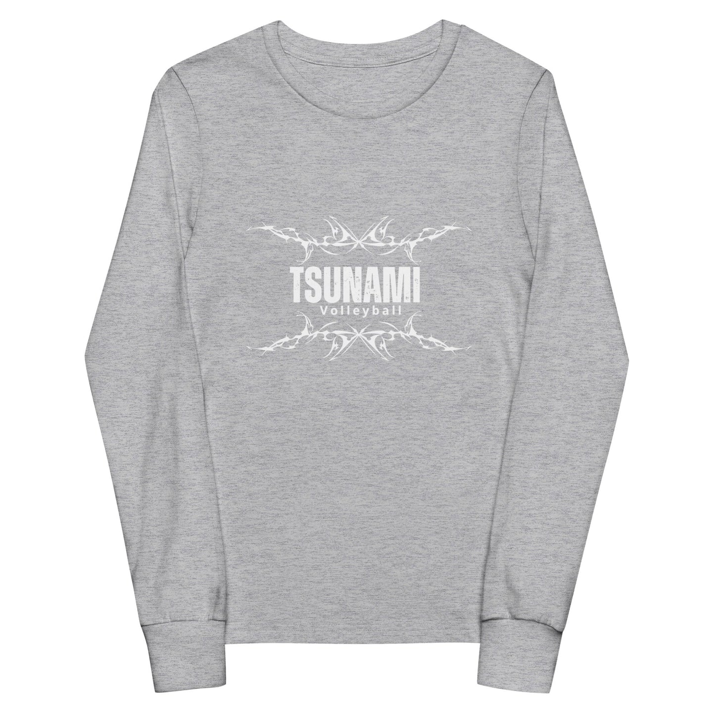 Performance | Youth Long Sleeve T-Shirt | Tsunami Volleyball Club | Modern Script Logo