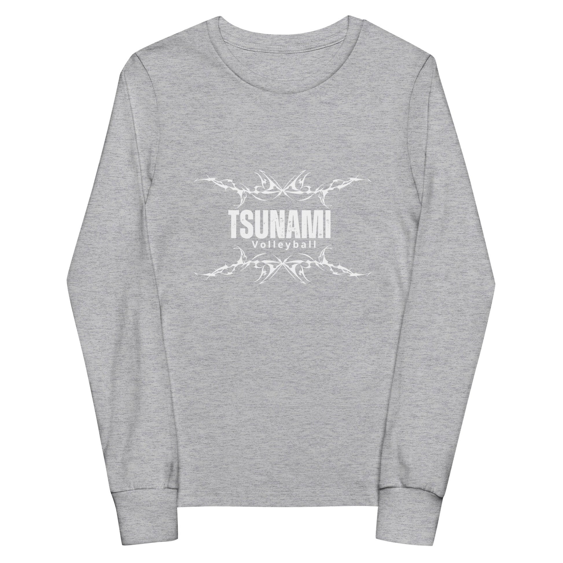 Performance | Youth Long Sleeve T-Shirt | Tsunami Volleyball Club | Modern Script Logo