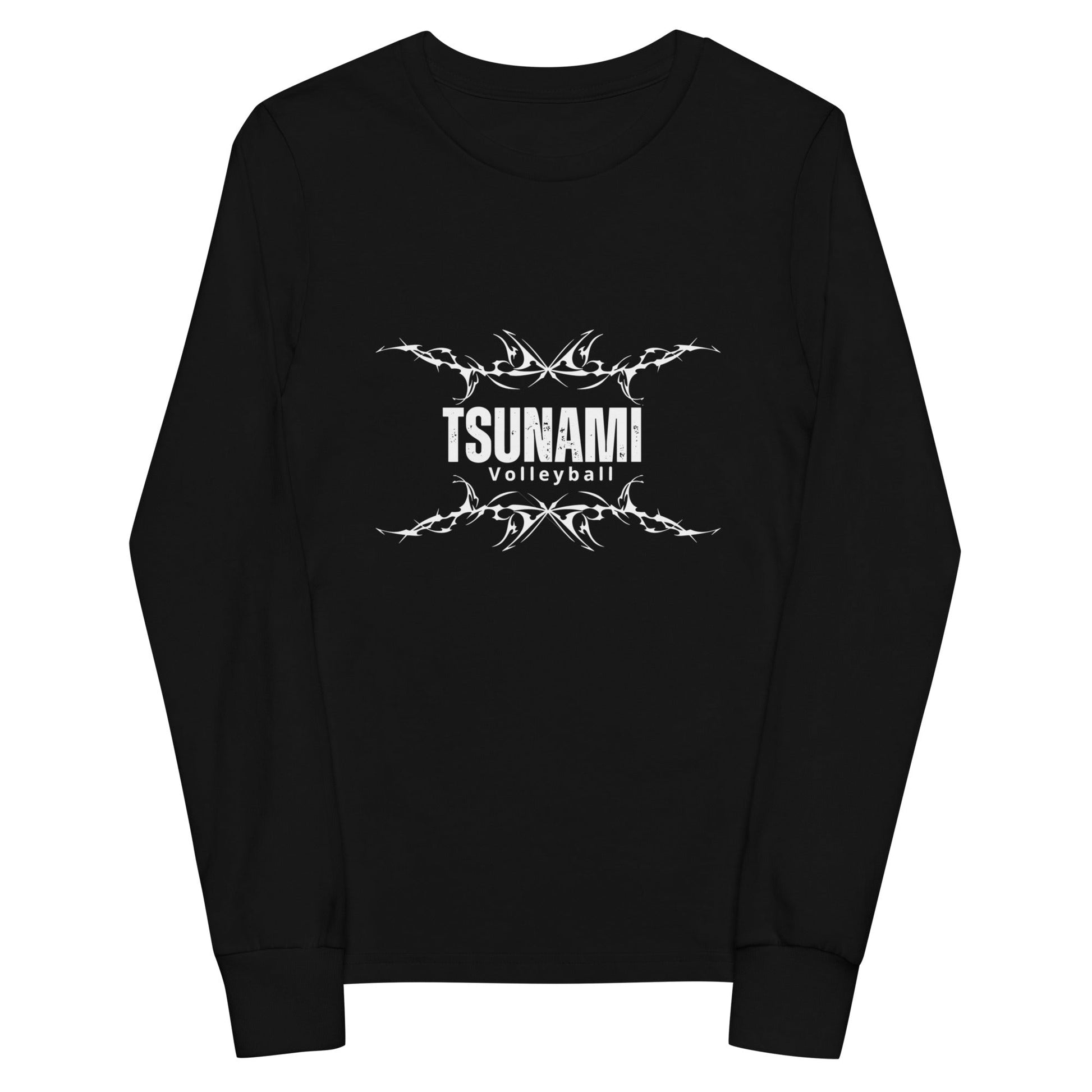 Performance | Youth Long Sleeve T-Shirt | Tsunami Volleyball Club | Modern Script Logo