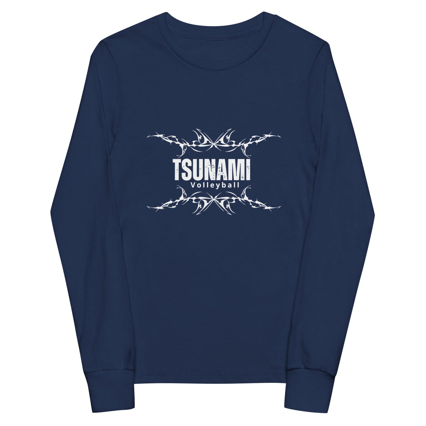 Performance | Youth Long Sleeve T-Shirt | Tsunami Volleyball Club | Modern Script Logo