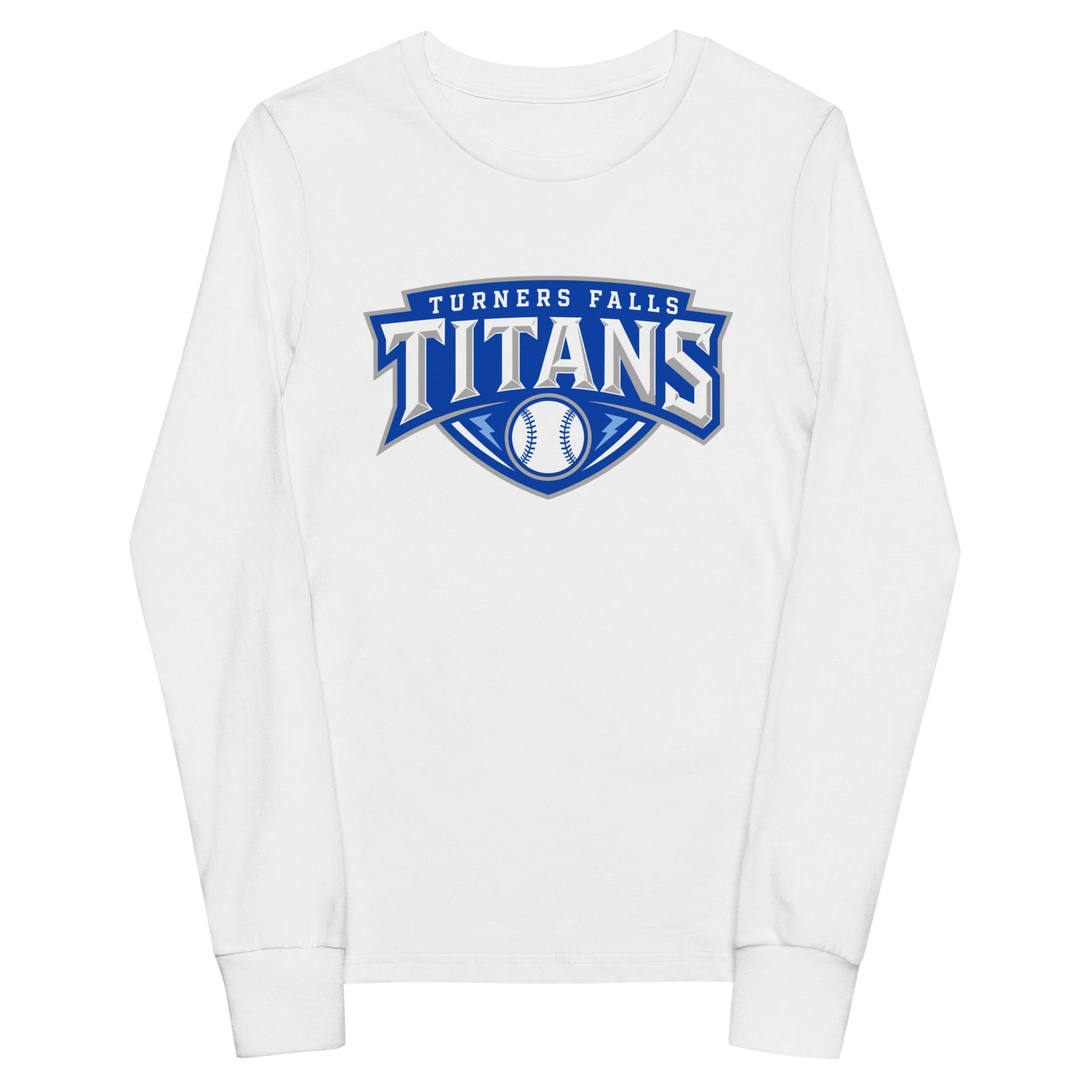 Performance | Youth Long Sleeve T-Shirt | Turners Falls Titans | Titan Crest Logo