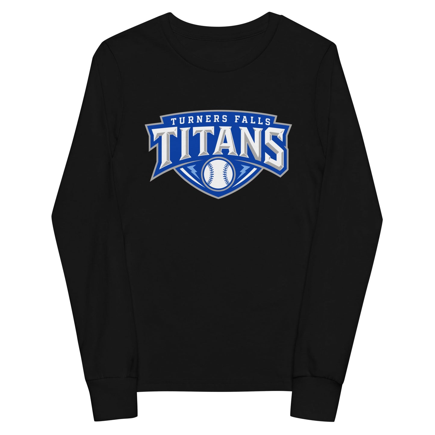Performance | Youth Long Sleeve T-Shirt | Turners Falls Titans | Titan Crest Logo