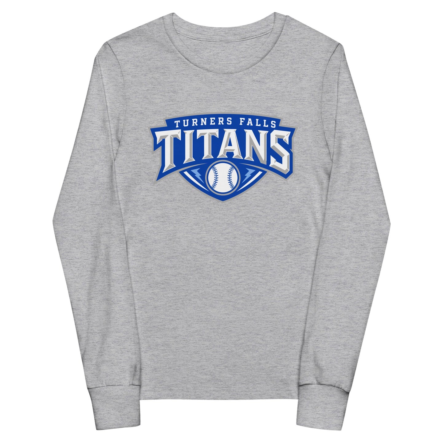 Performance | Youth Long Sleeve T-Shirt | Turners Falls Titans | Titan Crest Logo
