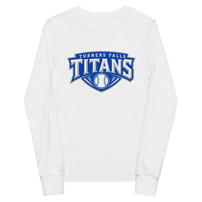 Performance | Youth Long Sleeve T-Shirt | Turners Falls Titans | Titan Crest Logo